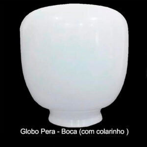 Globo Plástico Pêra para Postes de Jardim - Com Colar