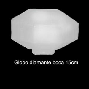 Globo Plástico para Poste/Luminárias Diamante - Com Colar