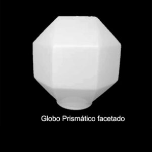 Globo Plástico para Poste/Luminárias Prismático Facetado - Com Colar
