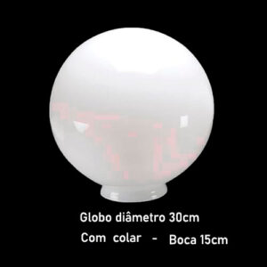 Globo para Poste de Jardim 15x30cm - Com Colar