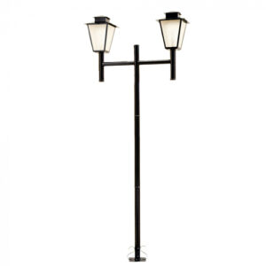 Poste Luz Quadrado Duplo
