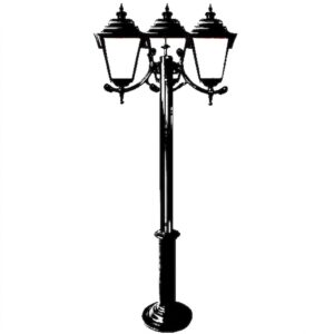 Poste Quadrado Vitoriano Triplo