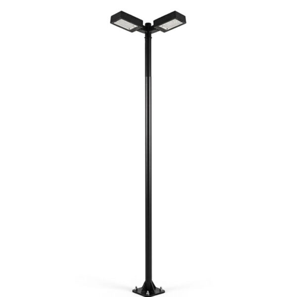 Poste 2 Pétala E27 em metal vidro e led