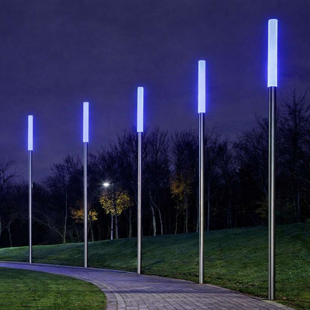 Poste Cilindro Acrilico RGB