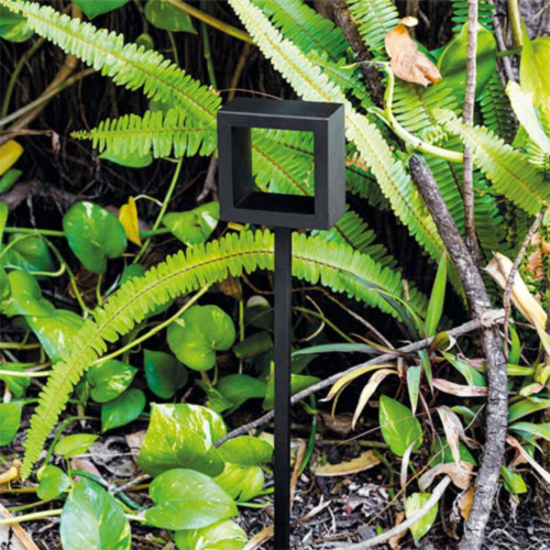 balizador espeto de jardim led amare quadrado