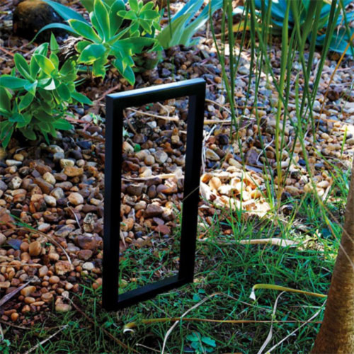 balizador espeto de jardim led pararela quadro