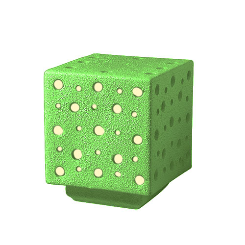 balizador cubo verde