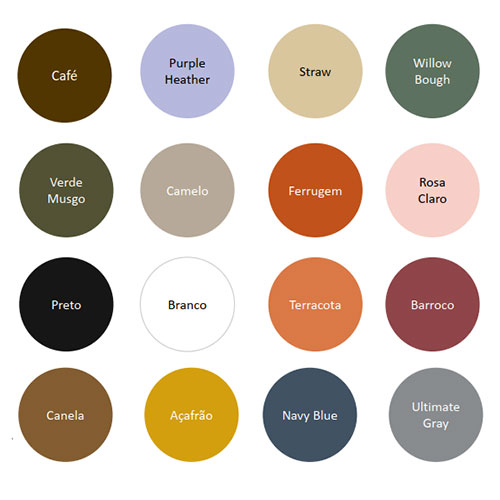 cores ceramica