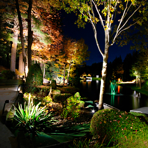 espeto jardim 5w ambientado