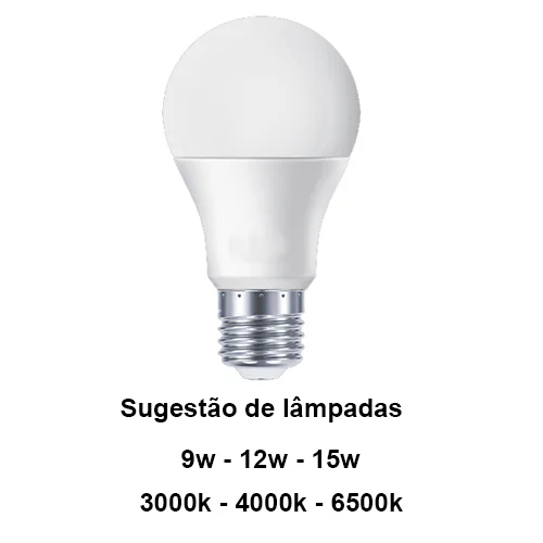lampada bulbo de 9 12 15w