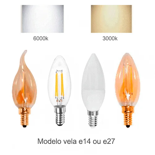 todas as velas e14 e e27