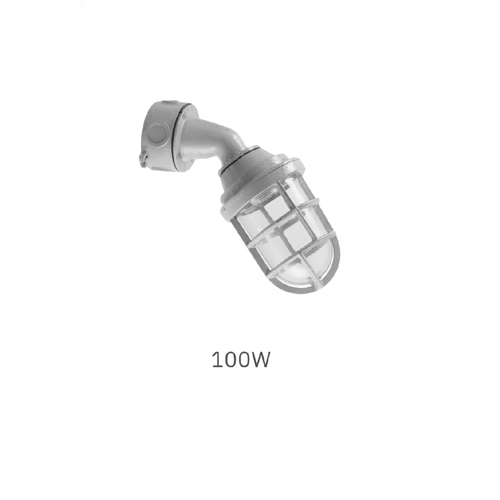 Luminária Blindada 45°100w tgvp em aluminio e vidro