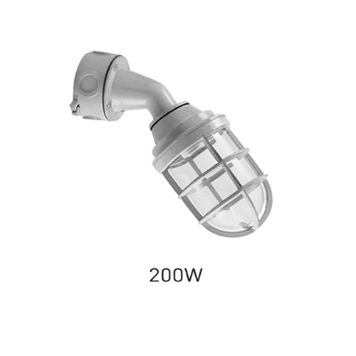 Luminária Blindada 45°200w tgvp em aluminio e vidro