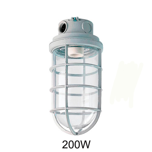 Luminária Plafon tgvp 200W em aluminio e vidro